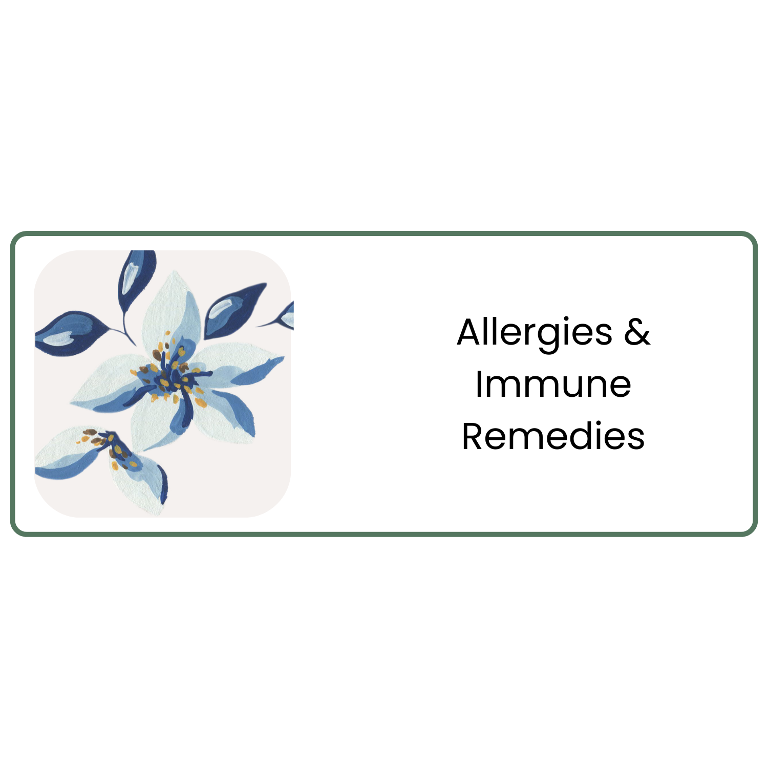 Allergies & Immune Remedies