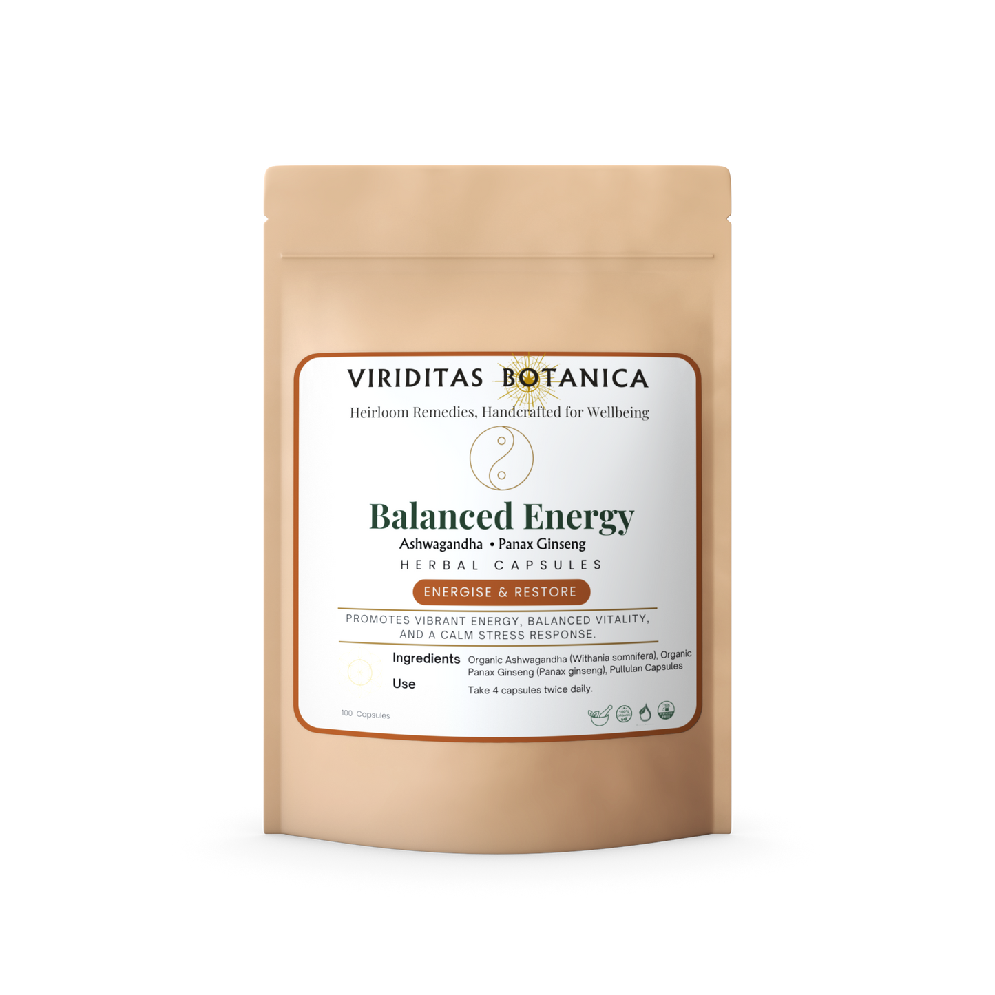 Balanced Engergy Capsule Packaging