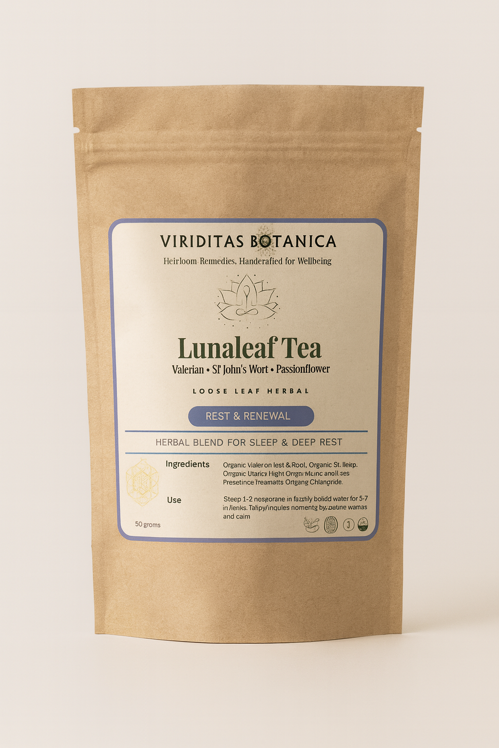 Luna Leaf Tea - Night-Time Herbal Tea for Deep Calm & Rest