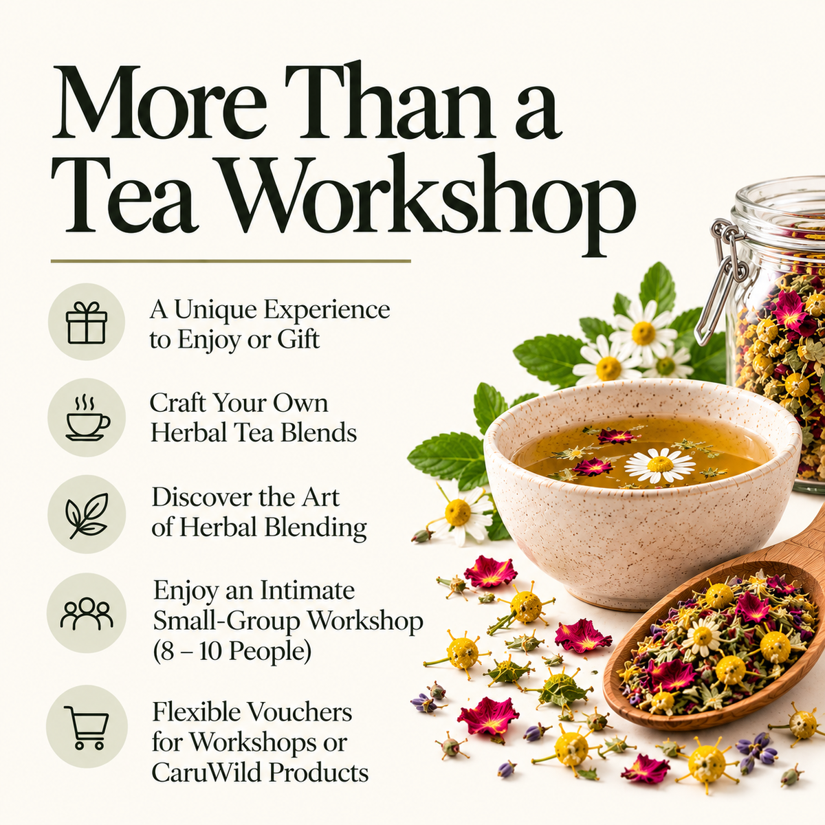 The Herbal Blending Experience -Session One: Calm, Rest & Relaxation