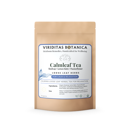 Calmleaf Tea – Calming Tea with Skullcap, Lemon Balm & Passionflower